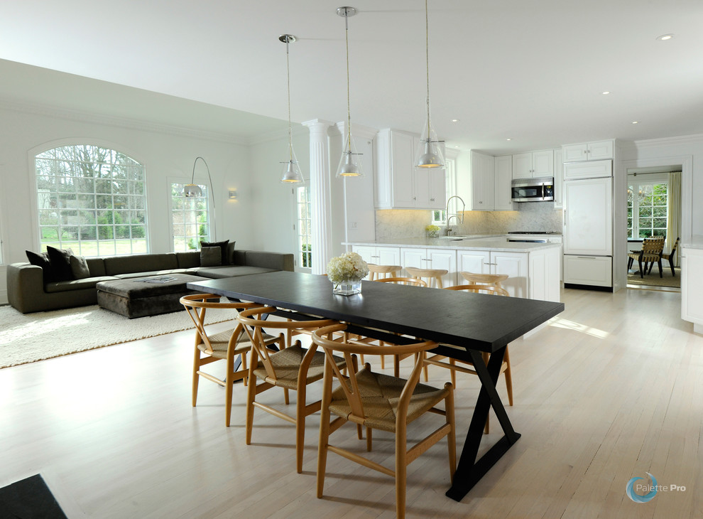 A White Haven In Greenwich Modern Dining Room New York by