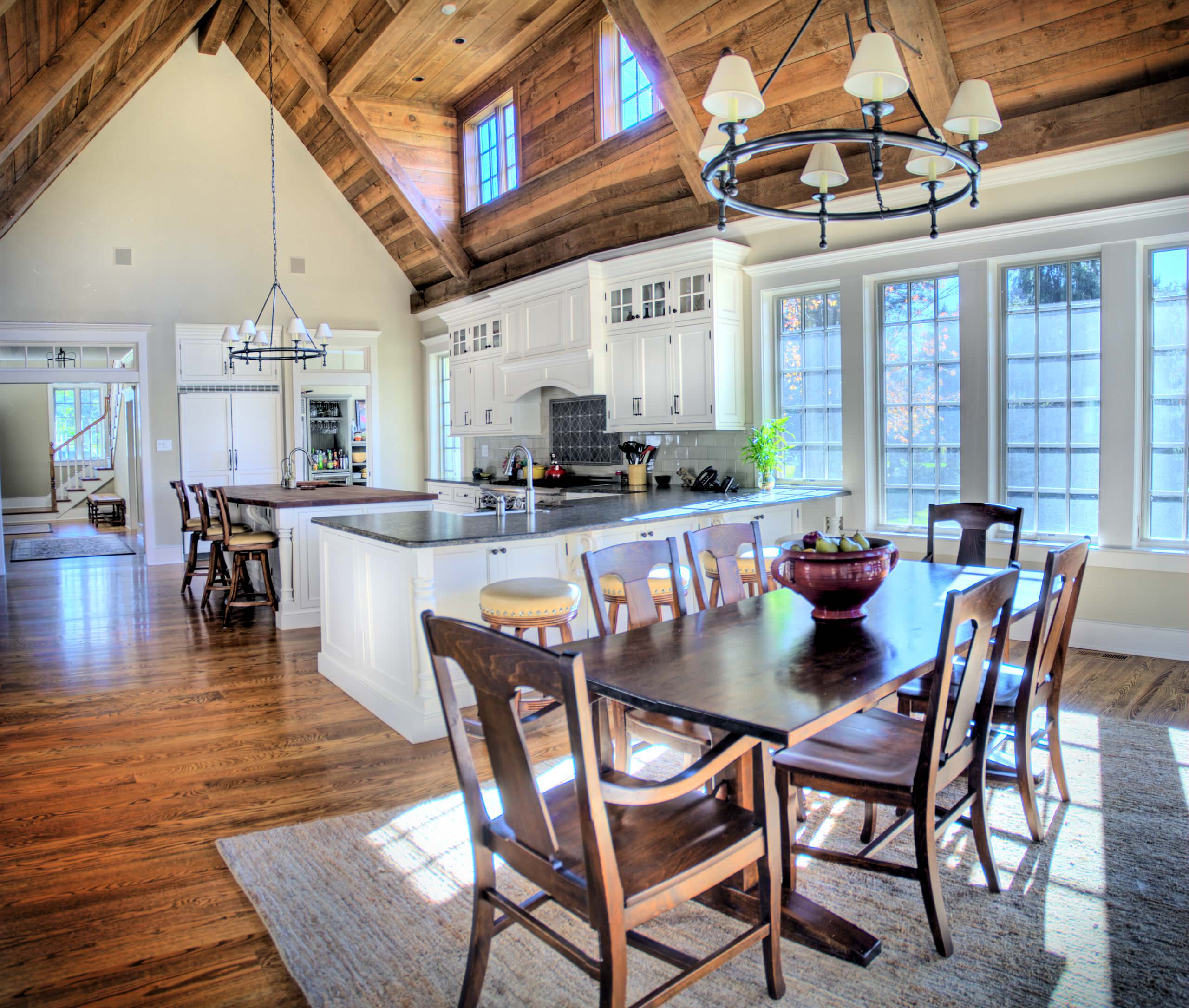 Knotty Pine Ceiling With White Trim Shelly Lighting