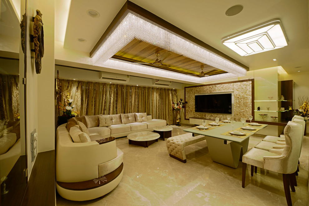 Inspiration for a dining room remodel in Mumbai