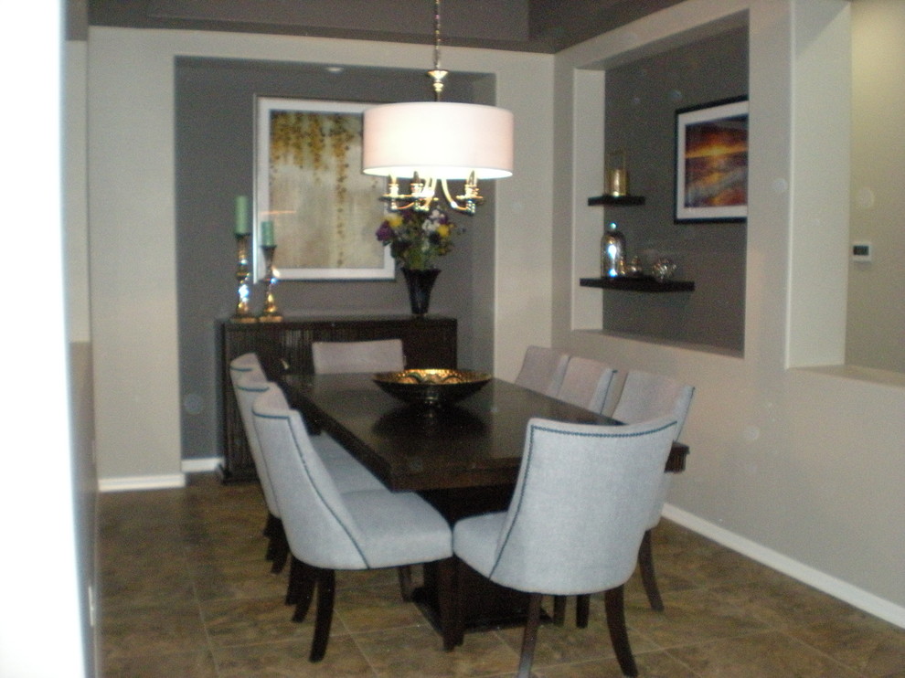 Photo of a contemporary dining room in Phoenix.