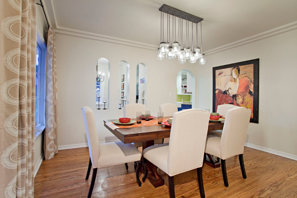 This is an example of a mediterranean dining room in Atlanta.