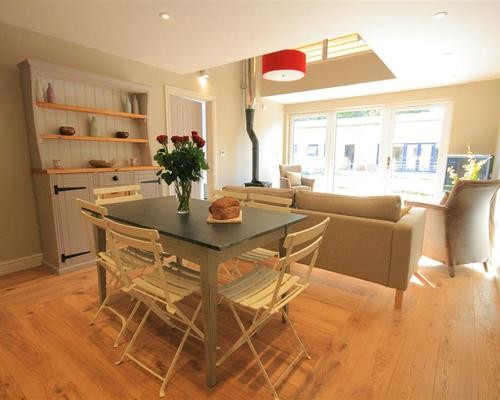 Photo of a contemporary dining room in Gloucestershire.