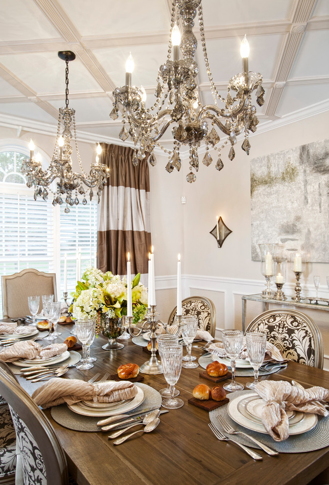 Armonk Eclectic Dining Room New York by Valerie Lavine Design