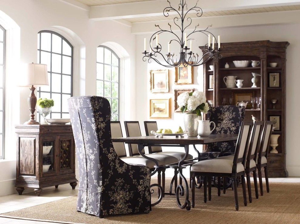 Design ideas for a medium sized traditional enclosed dining room in Phoenix with beige walls.