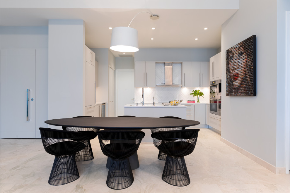 Asia Brickell Key E.H. Modern Dining Room Miami by DESIGN