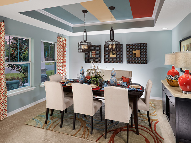 Inspiration for a traditional dining room in Orlando.