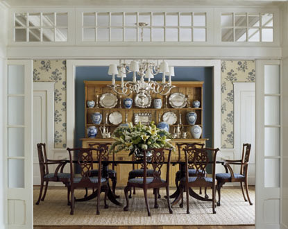 Dining room - traditional dining room idea in Bridgeport