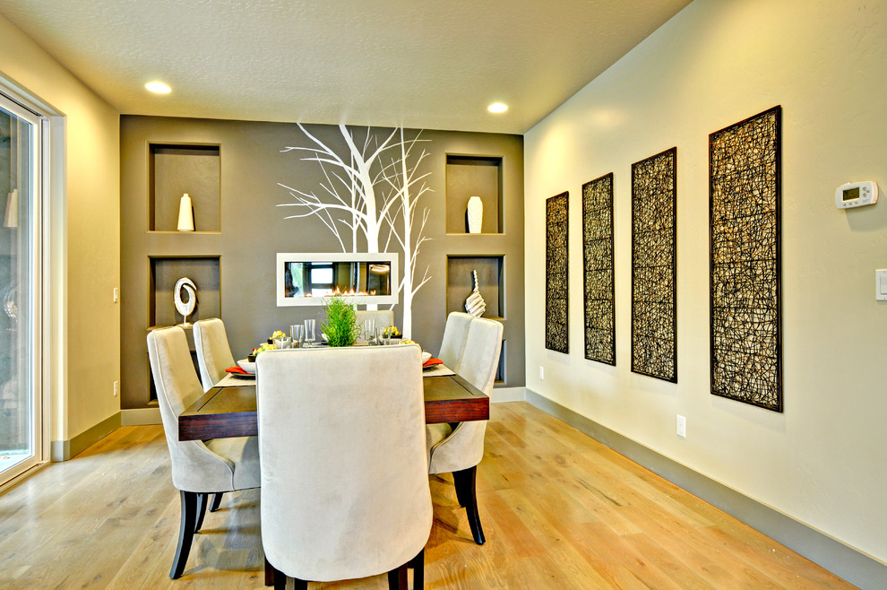 Photo of a contemporary dining room in Boise.