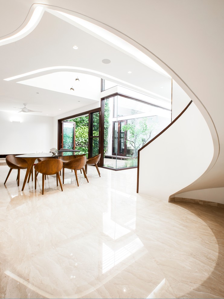 Inspiration for a contemporary dining room remodel in Bengaluru