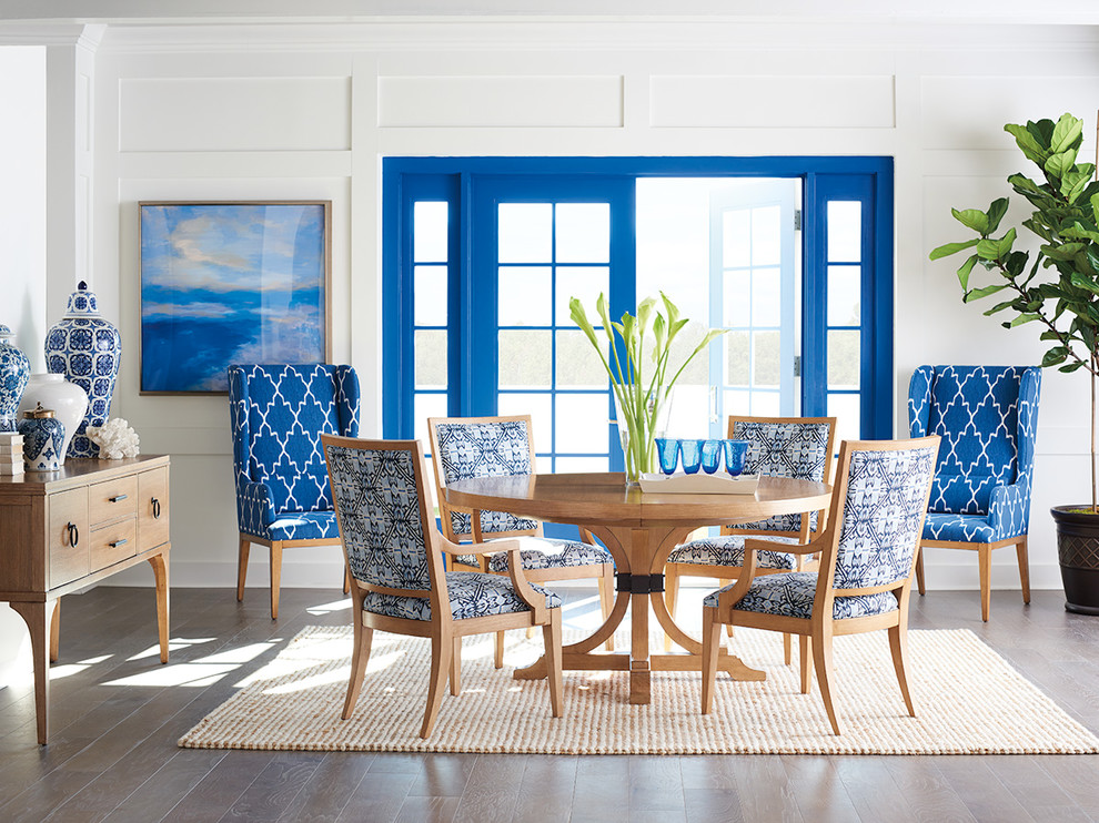 Photo of a coastal dining room in Los Angeles.