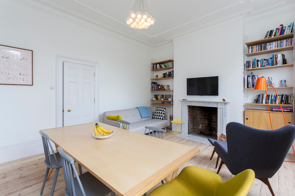 Photo of a scandi dining room in London.