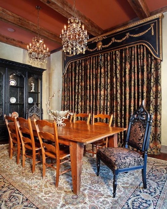 Inspiration for a large timeless dark wood floor enclosed dining room remodel in New Orleans with no fireplace and beige walls