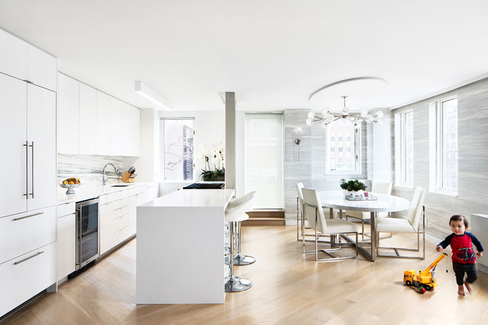 Battery Park Apartment Modern Dining Room New York by J_spy Architecture Design Houzz