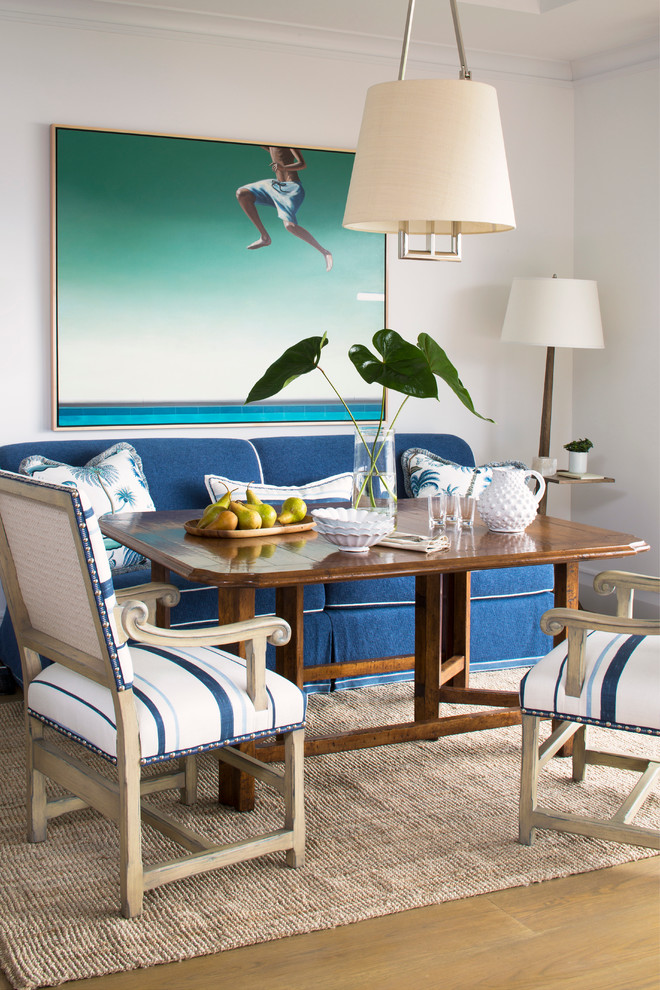 Beach style dining room in Orange County.