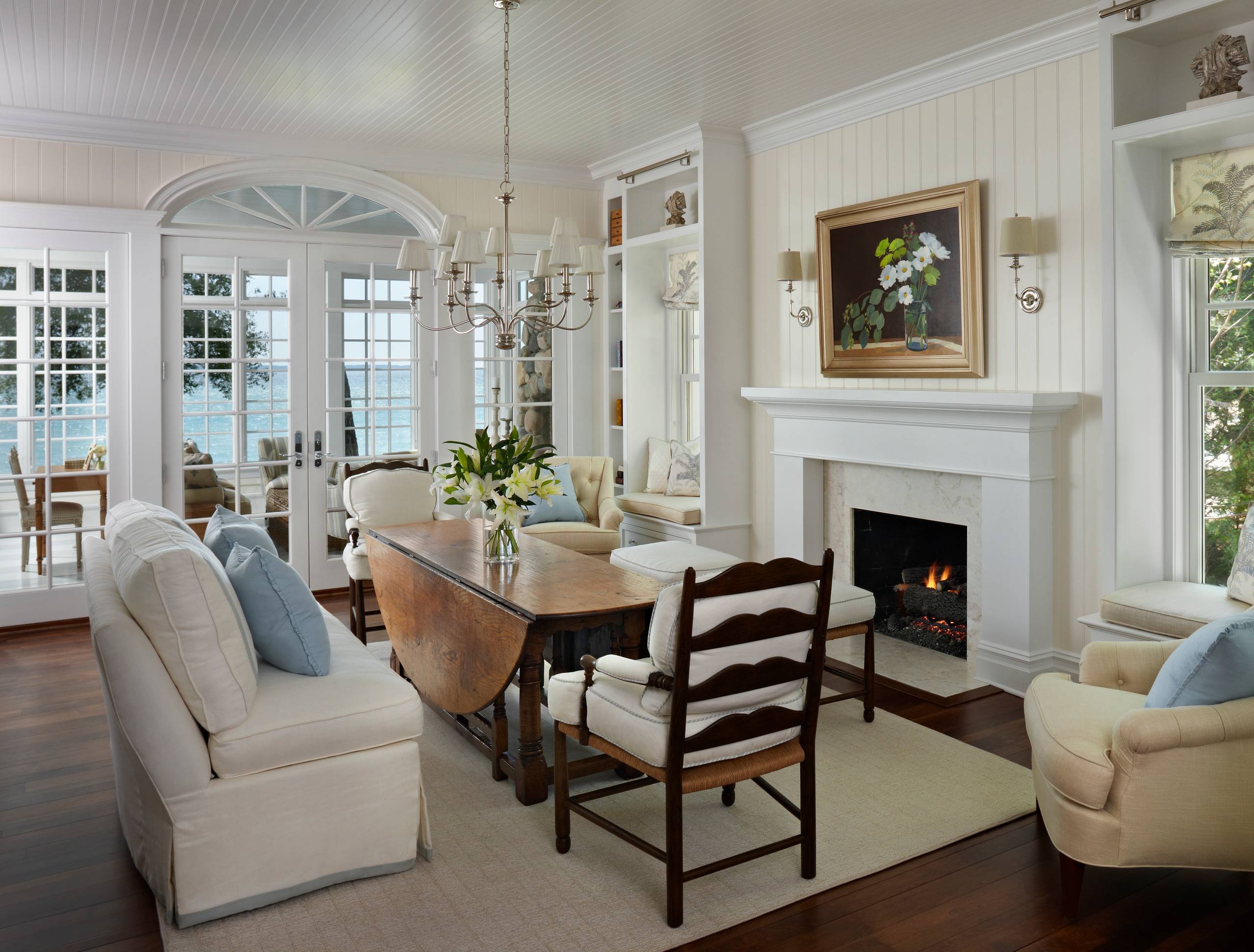 75 Most Popular 75 Beautiful Coastal Dining Room with a Stone Fireplace  Surround Ideas and Designs Design Ideas for September 2023 | Houzz IE