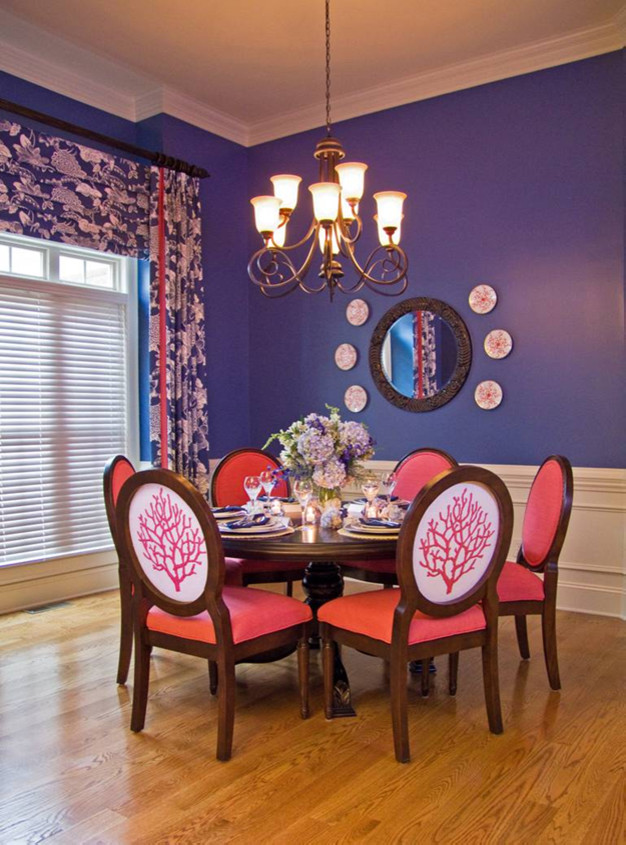 Inspiration for a coastal dining room remodel in Charlotte