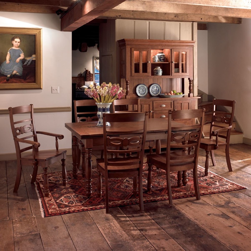 Esempio di una sala da pranzo aperta verso la cucina stile americano di medie dimensioni