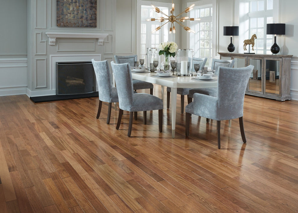 Bellawood Brazilian Cherry Transitional Dining Room By Ll Flooring Houzz