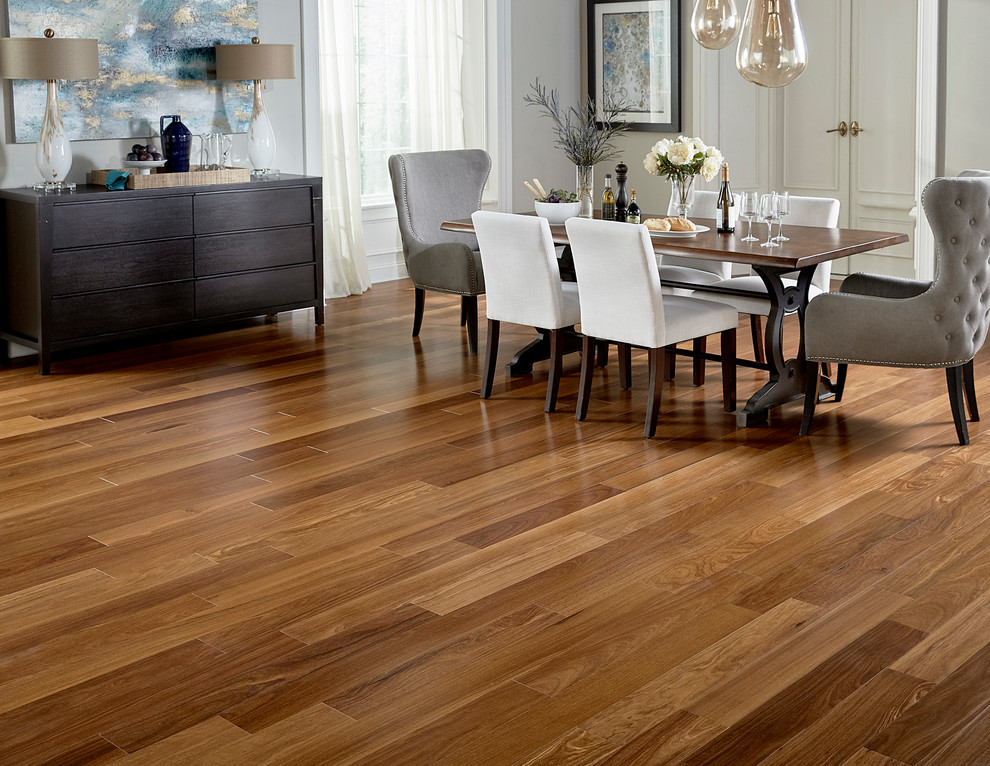 Bellawood Cumaru Engineered Hardwood Transitional Dining Room Other By Ll Flooring Houzz