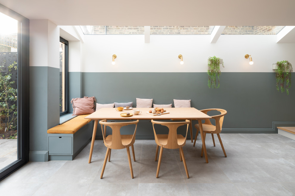 Bespoke L Shape Banquette Seating And Skandi Dining Set Scandinavian Dining Room London By Studio Atara