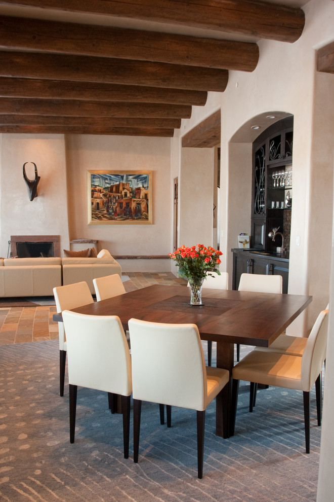 Inspiration for a contemporary dining room in Albuquerque.