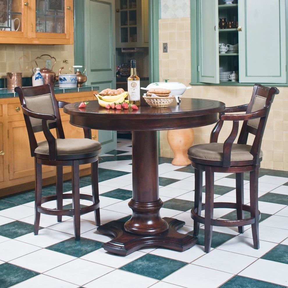 Foto de comedor de cocina de estilo americano de tamaño medio