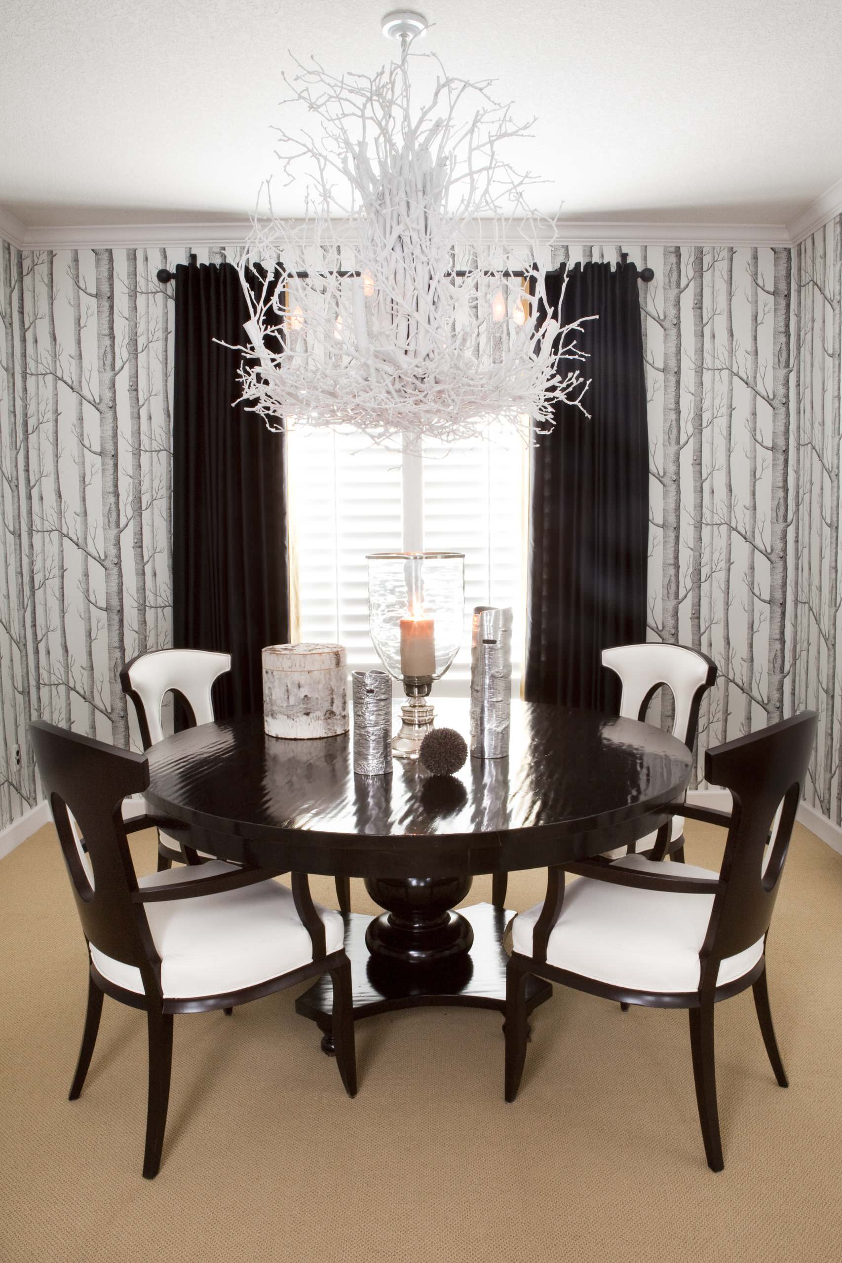 black and white dining room decorating ideas