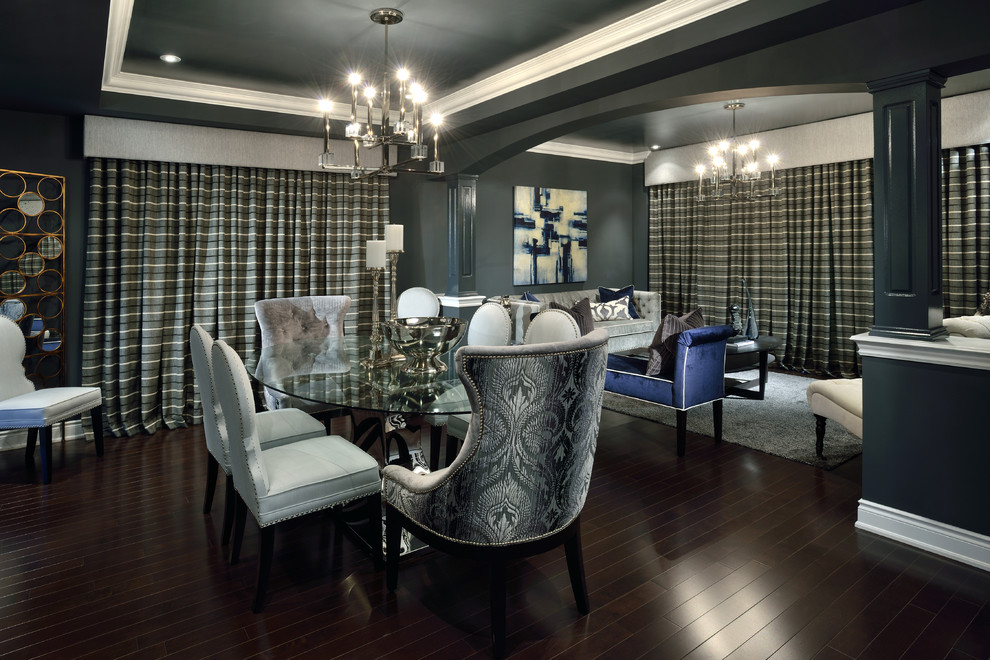 Bold, Sexy & Dramatic Living Room - Contemporary - Dining Room ...