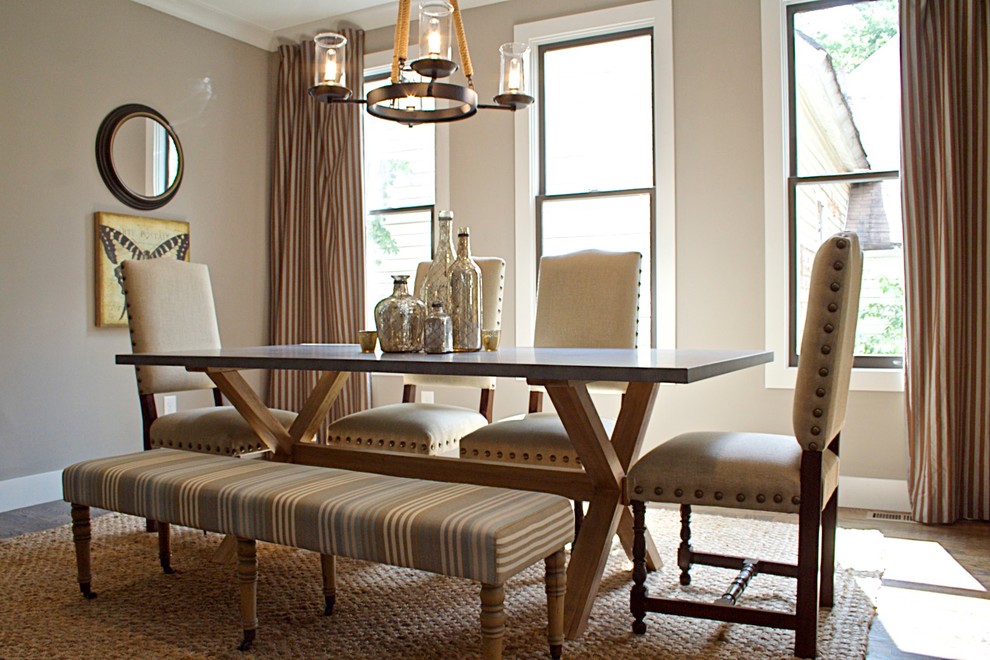 Rustikales Esszimmer in Nashville