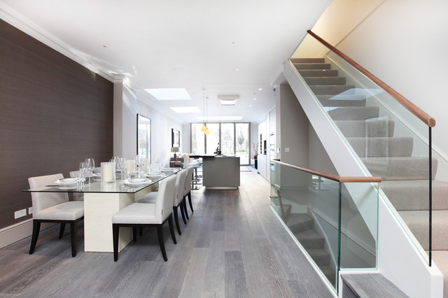 Bradbourne Street. Plank in colour Gull Contemporary Dining