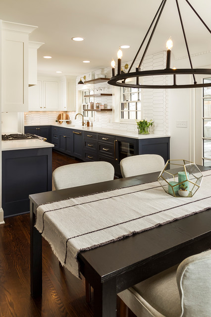 Brass & Blue Classic - Transitional - Kitchen - Minneapolis - by w.b.  builders
