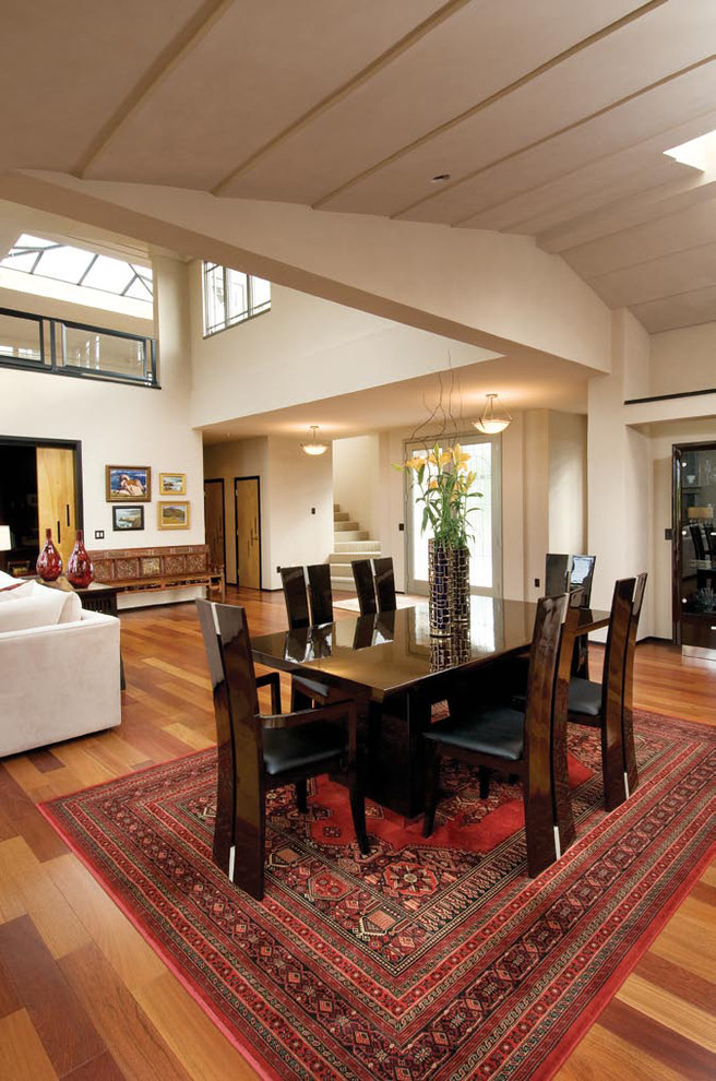 Brazilian Cherry Flooring Pebble Beach, CA Contemporary Dining