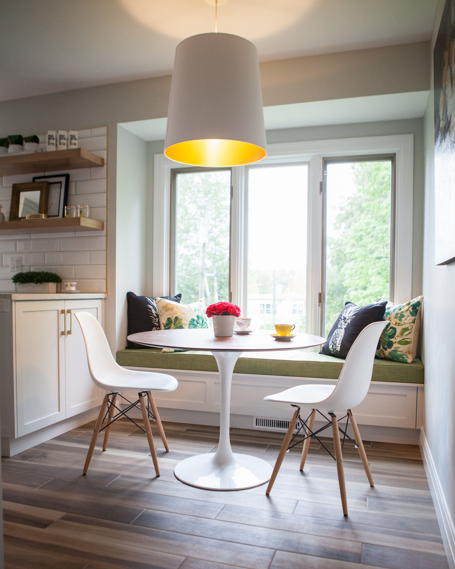 mid century kitchen nook