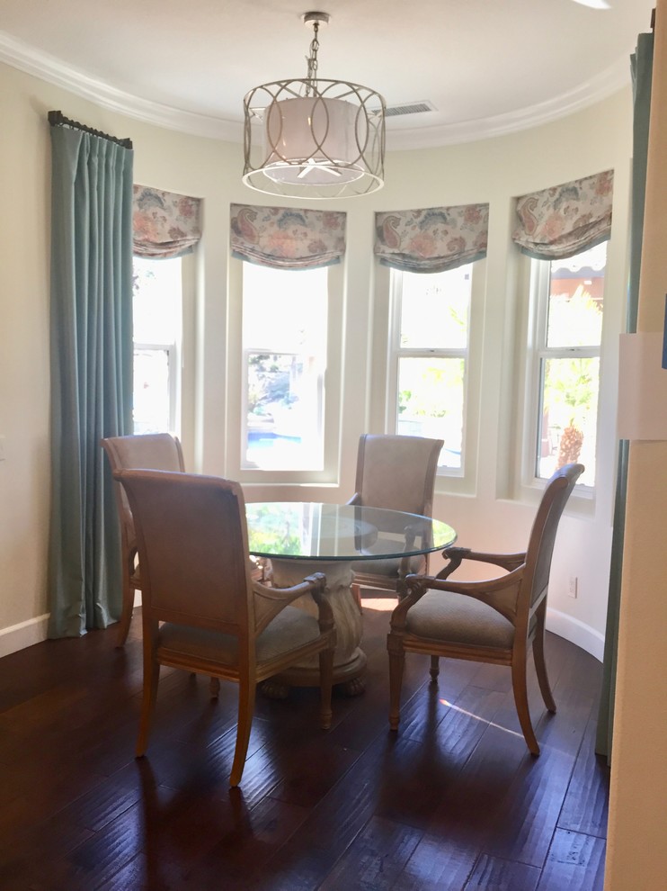 Breakfast Nook Window Treatment - Transitional - Dining ...