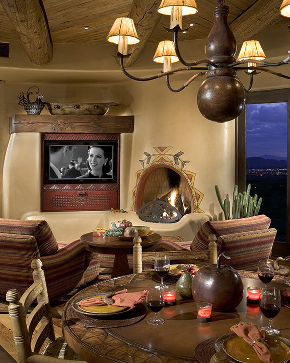 Dining room - southwestern dining room idea in Phoenix