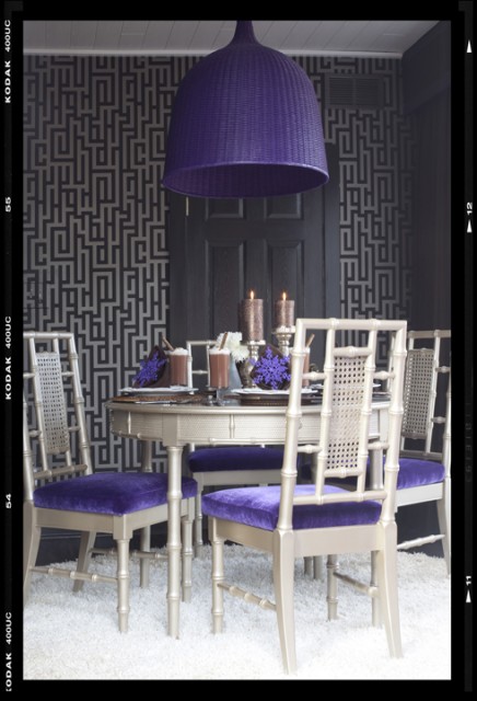 Color Feast: When to Use Purple in the Dining Room - Other - by Jennifer  Ott Design, Houzz