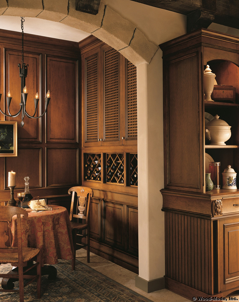 Example of a classic kitchen/dining room combo design in Denver