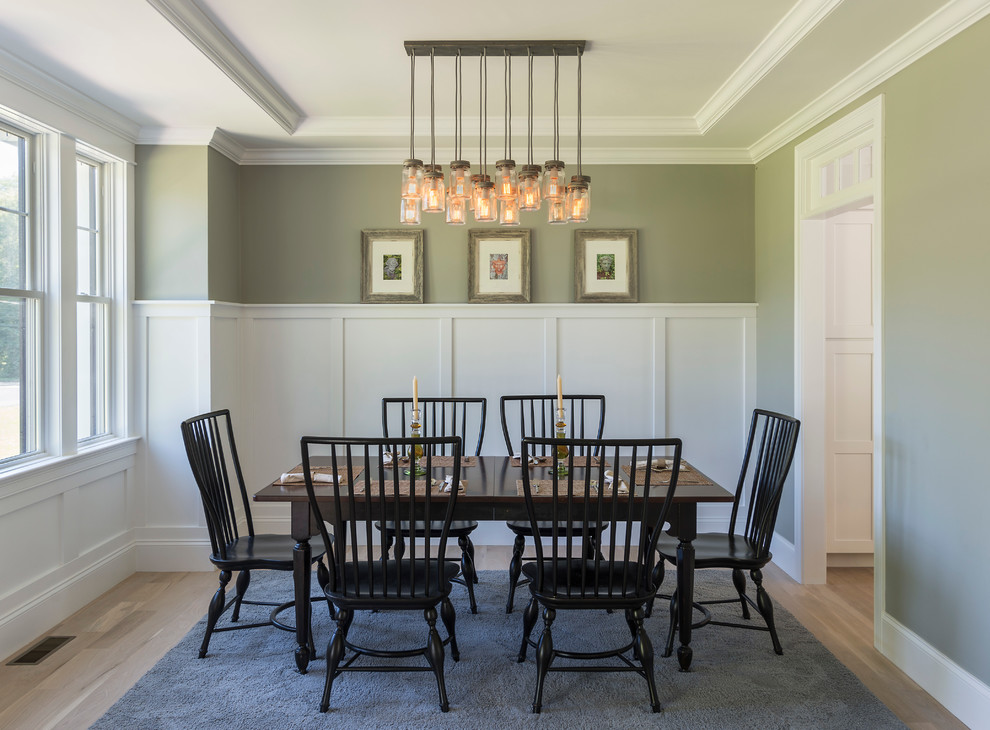 Example of a farmhouse dining room design in Providence