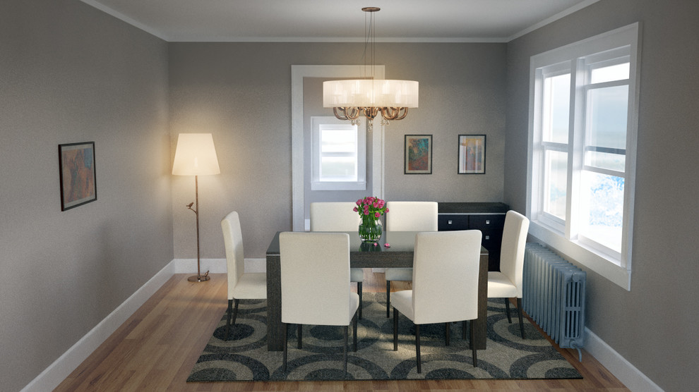 Inspiration for a modern dining room remodel in Chicago