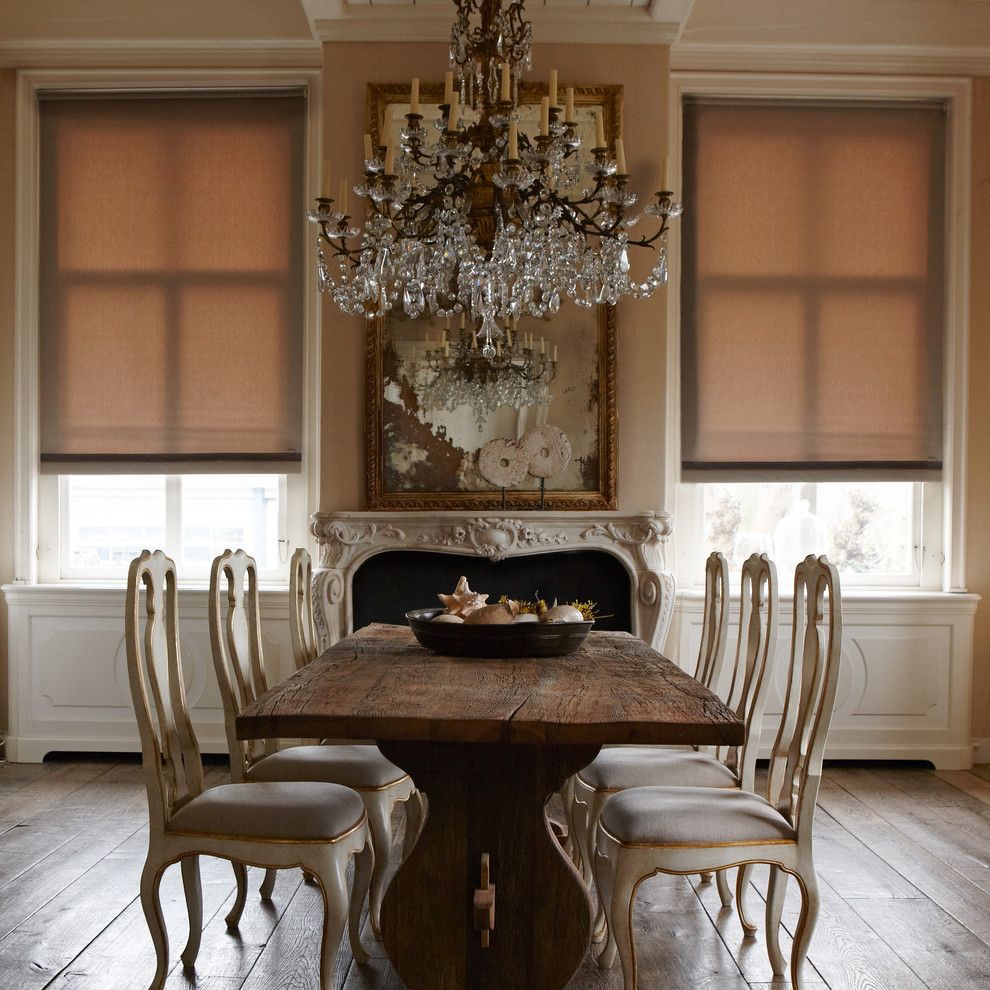 Inspiration for a traditional dining room in Orange County.