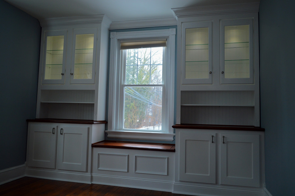 BuiltIn with Window Seat Transitional Dining Room Philadelphia by CZ