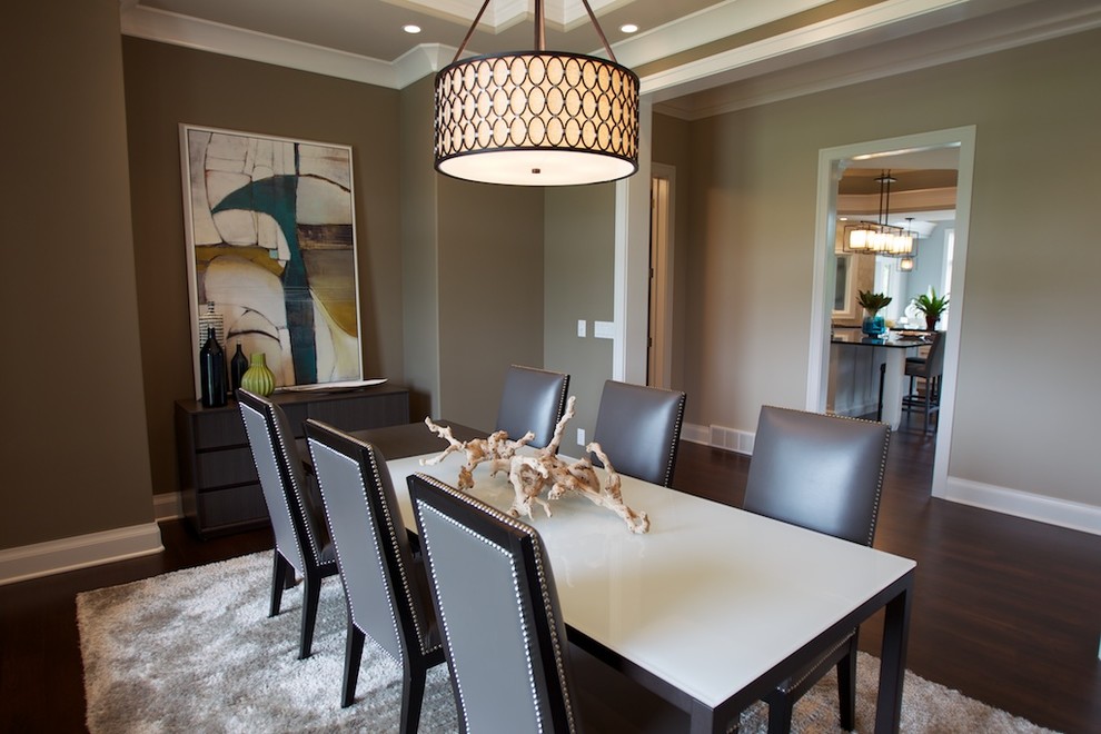 Photo of a contemporary dining room in Cedar Rapids.