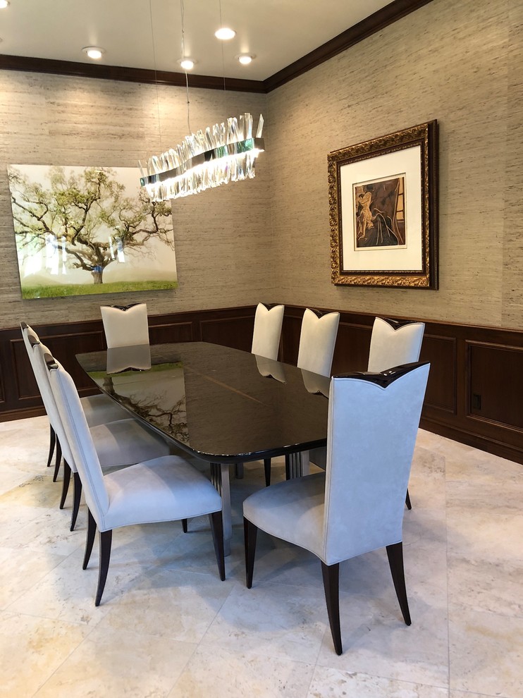 Inspiration for a dining room remodel in Los Angeles