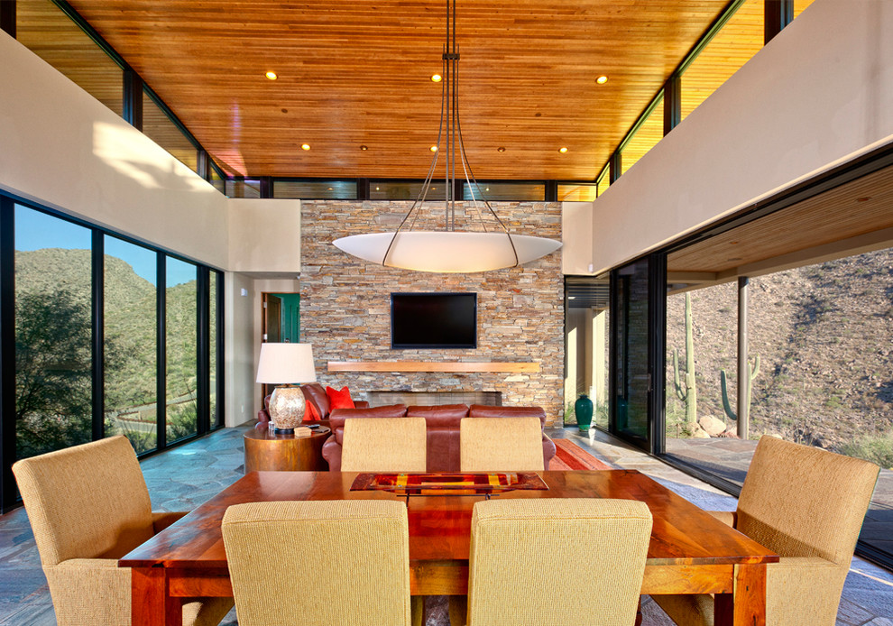 Inspiration for a contemporary dining room remodel in Phoenix