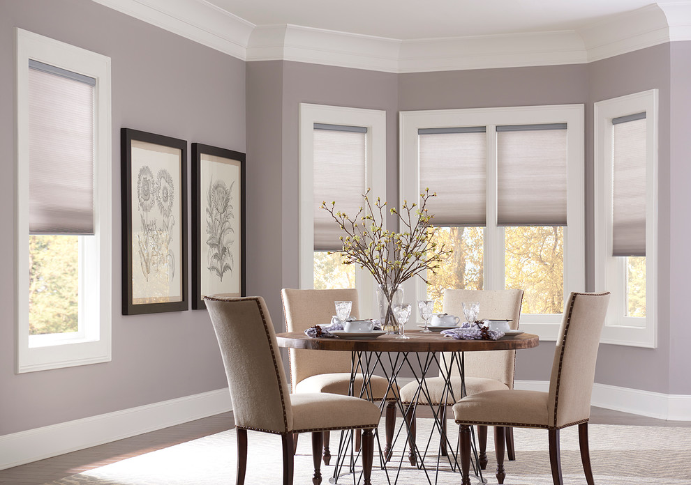 Cellular Shades Contemporary Dining Room Houston by