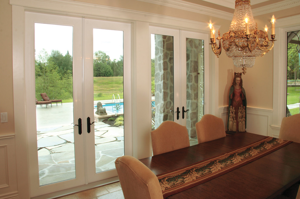 Centra Windows French Doors Transitional Dining Room Vancouver