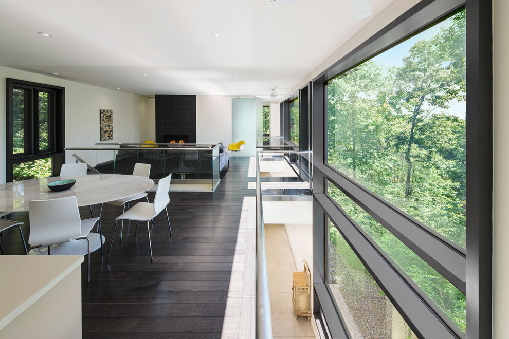 Modern dining room in Montreal.