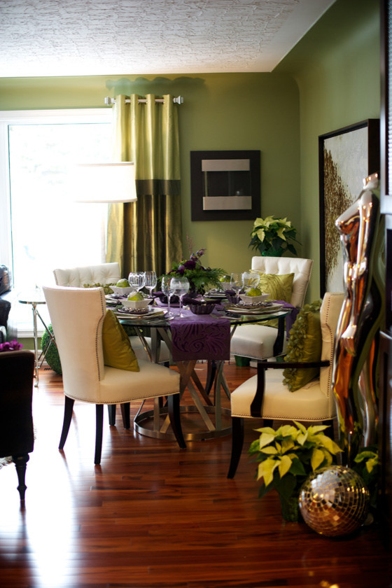 Christmas in Edmonton, Alberta Canada Contemporary Dining Room