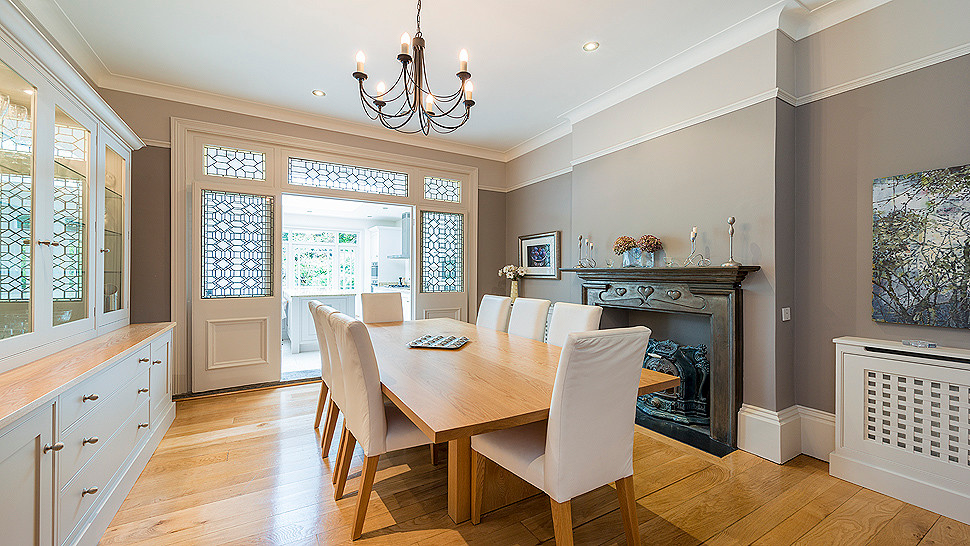 Classic Contemporary Edwardian Dining, Contemporary Victorian Dining Room