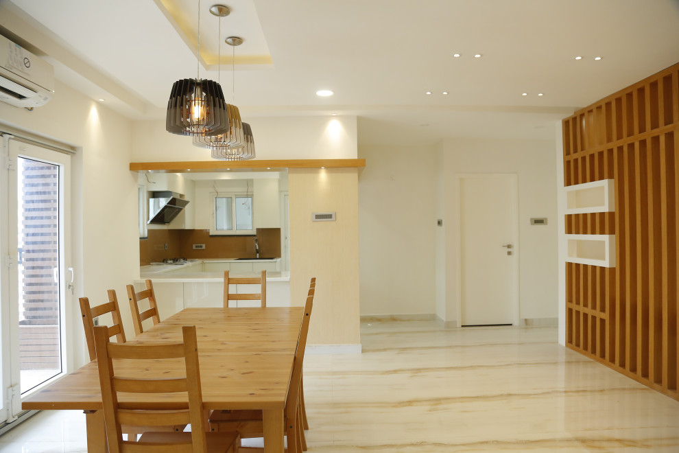 Classy & Refined 3BHK Flat Interiors at Rainbow Vistas Modern